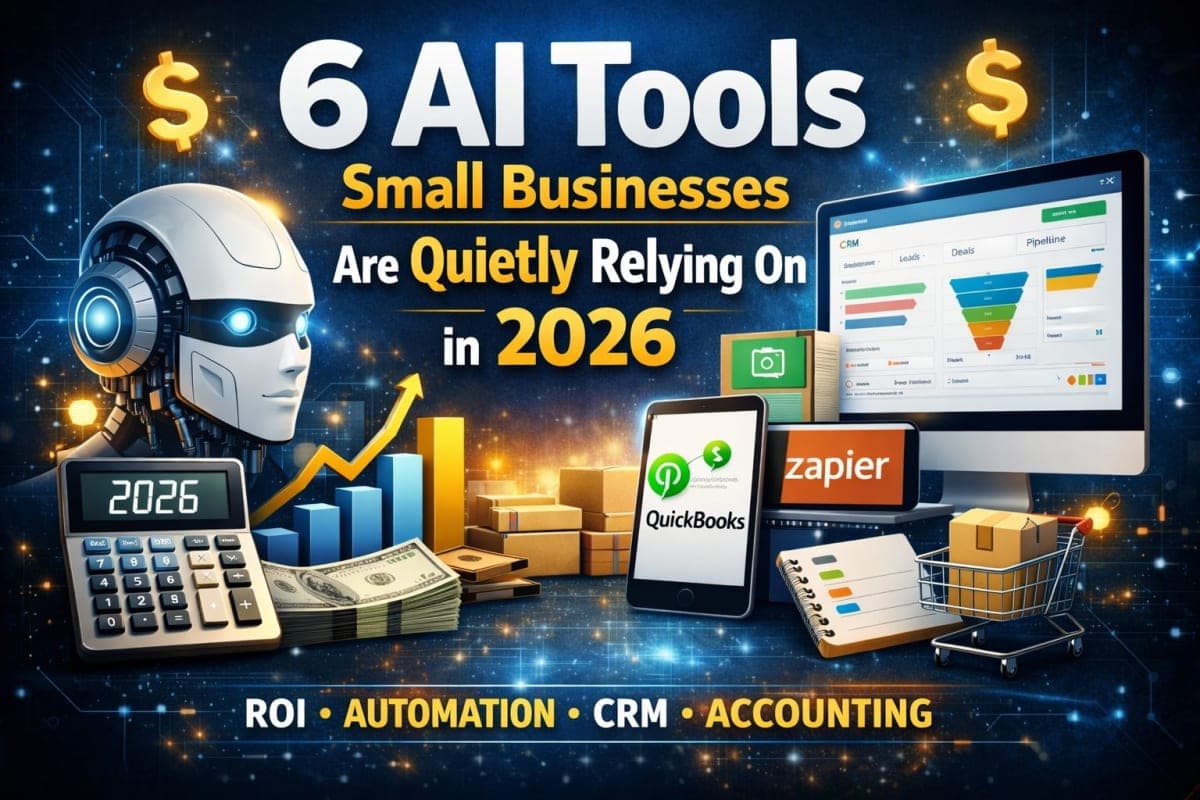 6 AI Tools Small Businesses Are Quietly Relying on in 2026 (Tested ROI Breakdown)